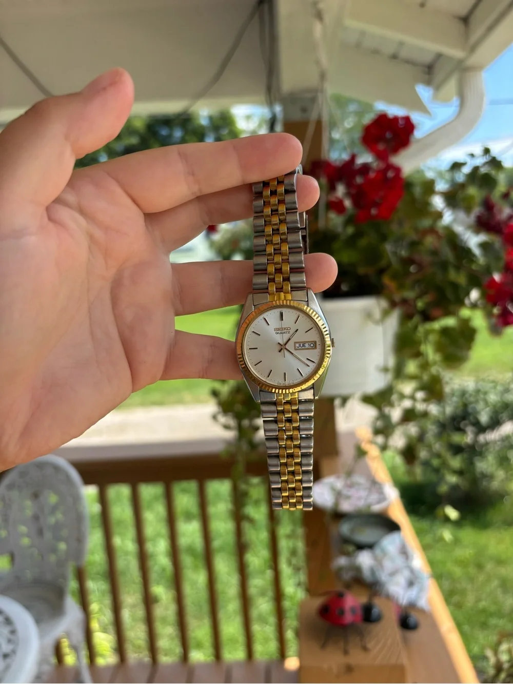 Men’s vintage Seiko Two-Tone Gold and Silver Watch